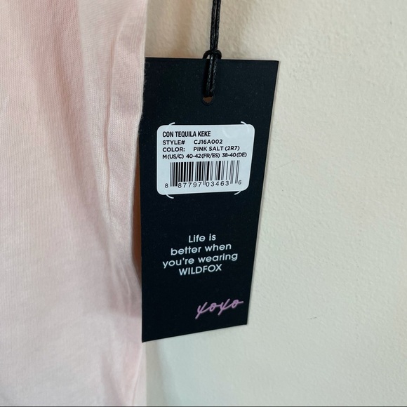 NWT WILDFOX Travels Well with Tequila Graphic Tee - Picture 5 of 6